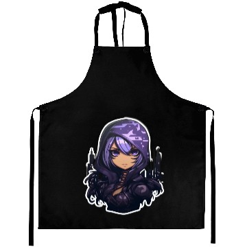 Discover Cartoon Assassin Camouflage Aprons