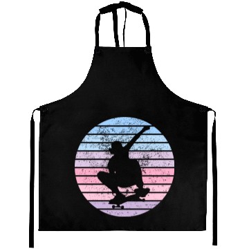 Discover Skateboard vintage sun Aprons