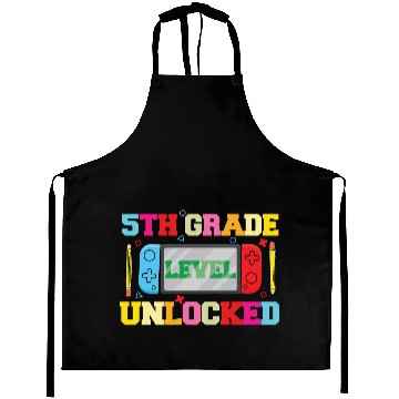 Discover 5TH Grade Level Unlocked Women Back to School Aprons