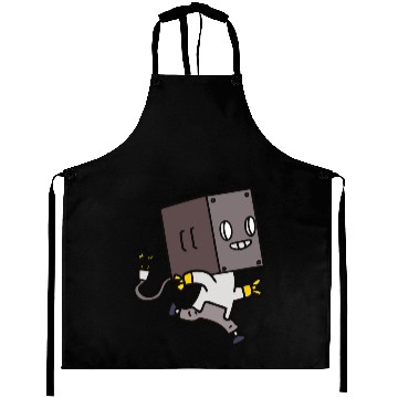 Discover Running Kid Robot Smiling Aprons