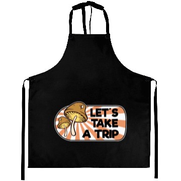Discover Magic Mushrooms Trip Lsd Hippie Psychedelic Aprons
