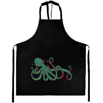 Discover Green Octopus Aprons