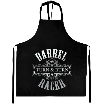 Discover Barrel Racer Turn Burn Lean Into It Rodeo Racing Aprons