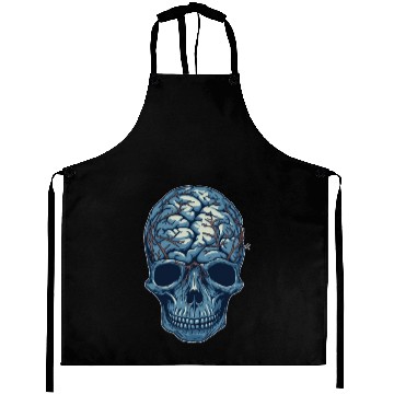 Discover Psychology Psychologist Skull Aprons