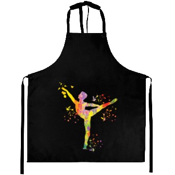 Discover Ballet Dancer Colorsplash Man Ballerino Aprons