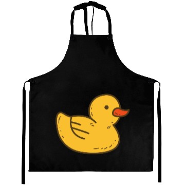 Discover Illustrated Yellow Rubber Ducky Aprons