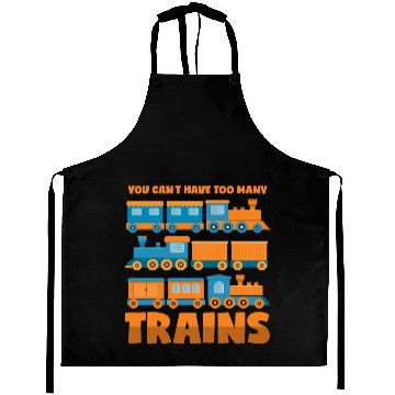 Discover Train Collector Never Too Many Trains Aprons