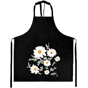 Discover White Daisy Flower Aprons