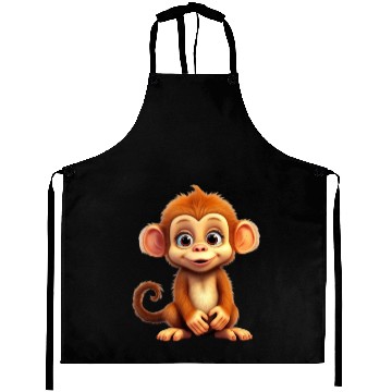 Discover Cute Monkey for Kids for a Kid Aprons