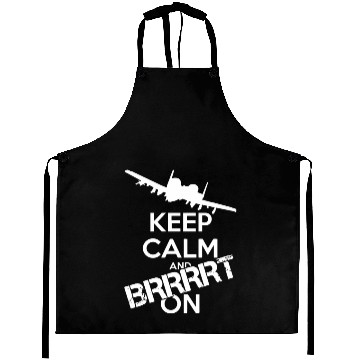 Discover Keep Calm and Brrrt On Aprons