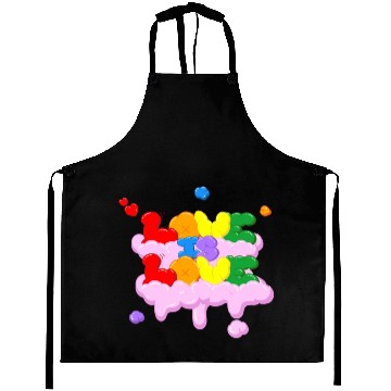 Discover Love is love Aprons