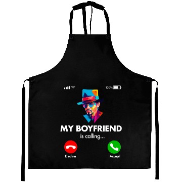 Discover My Boyfriend is Calling Aprons