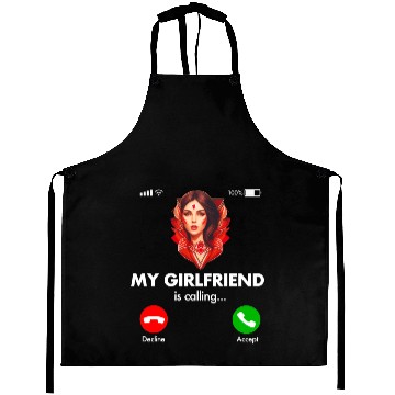Discover My Girlfriend is Calling Aprons