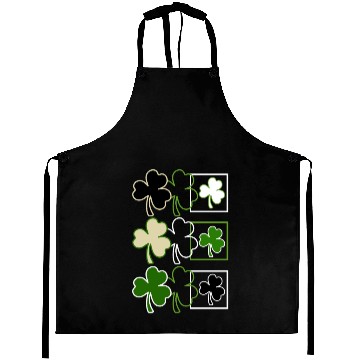Discover St. Patricks Day Aprons, Irish Lucky Leaf Clover
