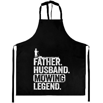Discover Father Husband Lawn Mowing Legend Gardening Dad Aprons