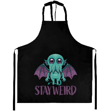 Discover Stay Weird Cute Cthulhu Monster Aprons