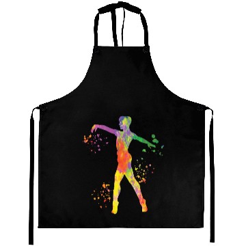 Discover Ballet Dancer Colorsplash Man Ballerino Aprons