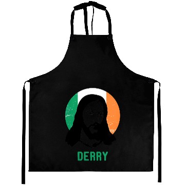 Discover Derry Ireland Flag Jesus St Patricks Day Aprons