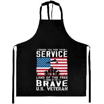 Discover US Army Veteran Land Of The Free Aprons