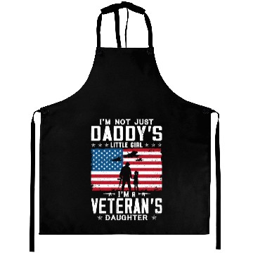 Discover US Army I'm A Veterans Daughter Aprons
