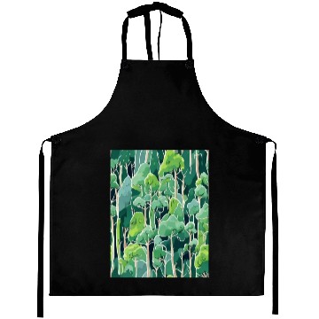 Discover Green Forest Sticker Aprons