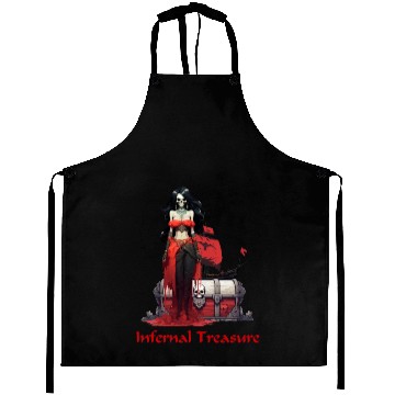 Discover Ghost Pirate Girl Aprons