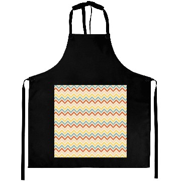 Discover Retro Colorful Chevron Pattern Aprons