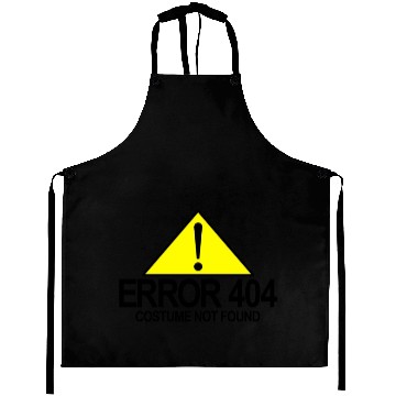Discover Error 404 Costume Not Found Funny Halloween Error Aprons