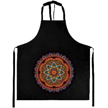 Discover Colorful Mandala Pattern Modern 7 Aprons
