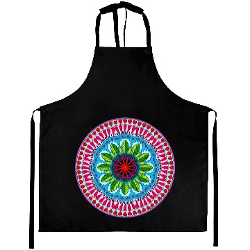 Discover Colorful Mandala Pattern Modern 9 Aprons