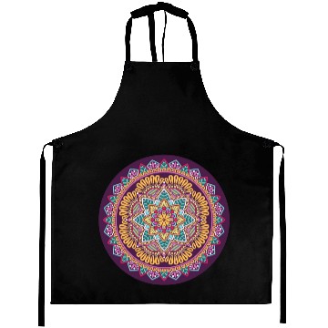 Discover Colorful Mandala Pattern Modern 8 Aprons