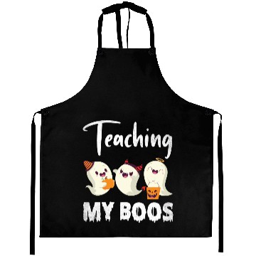 Discover Ghosts Candy Corns Pumpkin Light Halloween Aprons