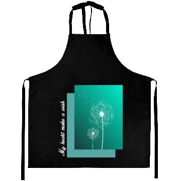 Discover My heart make a wish Aprons