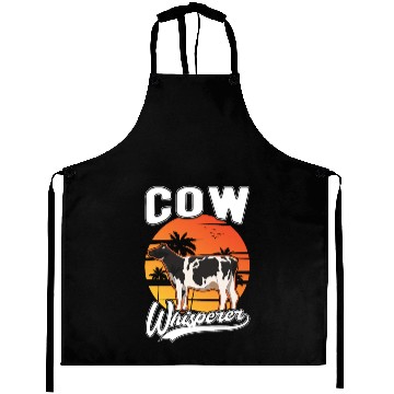 Discover Cow Whisperer Farmer Cattle Breeder Cows Aprons