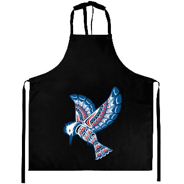 Discover Native American Style Kingfisher Pacific Northwest Aprons