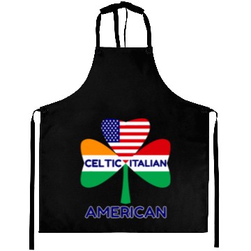 Discover Irish Italian American Flag And Celtic Shamrock Pr Aprons