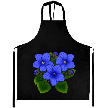 Discover Blue African Violets In Black Aprons