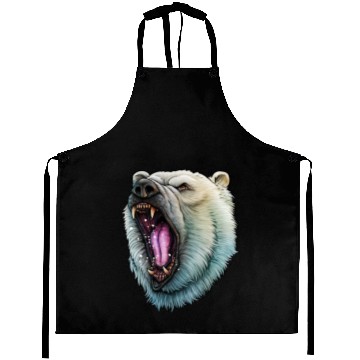 Discover Angry Polar Bear Aprons