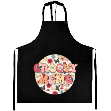 Discover GROOVY MEME Aprons