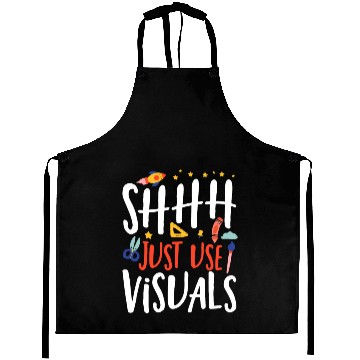 Discover Shhh Just Use Visuals Special Education Teacher Aprons