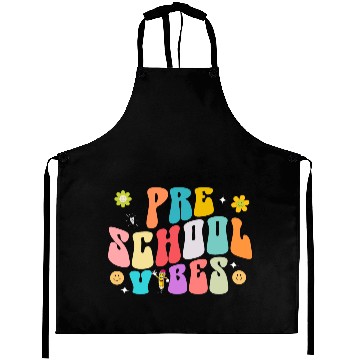 Discover Back To School Vibes Retro Teacher Student Aprons