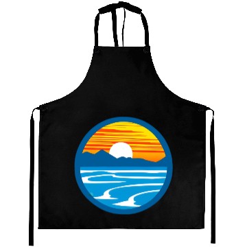 Discover Sunset Graphic Aprons design