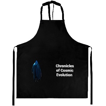 Discover Alien Gaze: Blue Ominous Luminescence Aprons