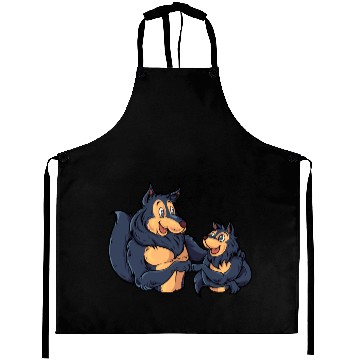 Discover Father And Son Make Fistbump Wolf Aprons
