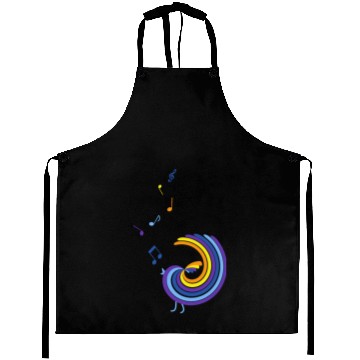 Discover colorful singing bird Aprons