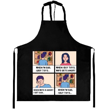 Discover Father’s Day Comic Design Aprons