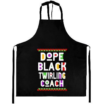 Discover Dope Black Twirling Coach Aprons