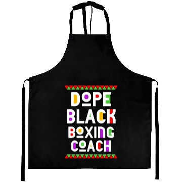 Discover Dope Black Boxing Coach Aprons