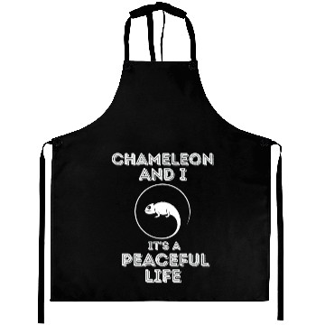 Discover Chameleon and I, It's a Peaceful Life Aprons