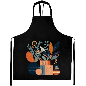 Discover Floral Modern Geometric Mid Century 3 Aprons